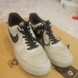 Nike Air Force One Low Size 8. Pale Grey/Black